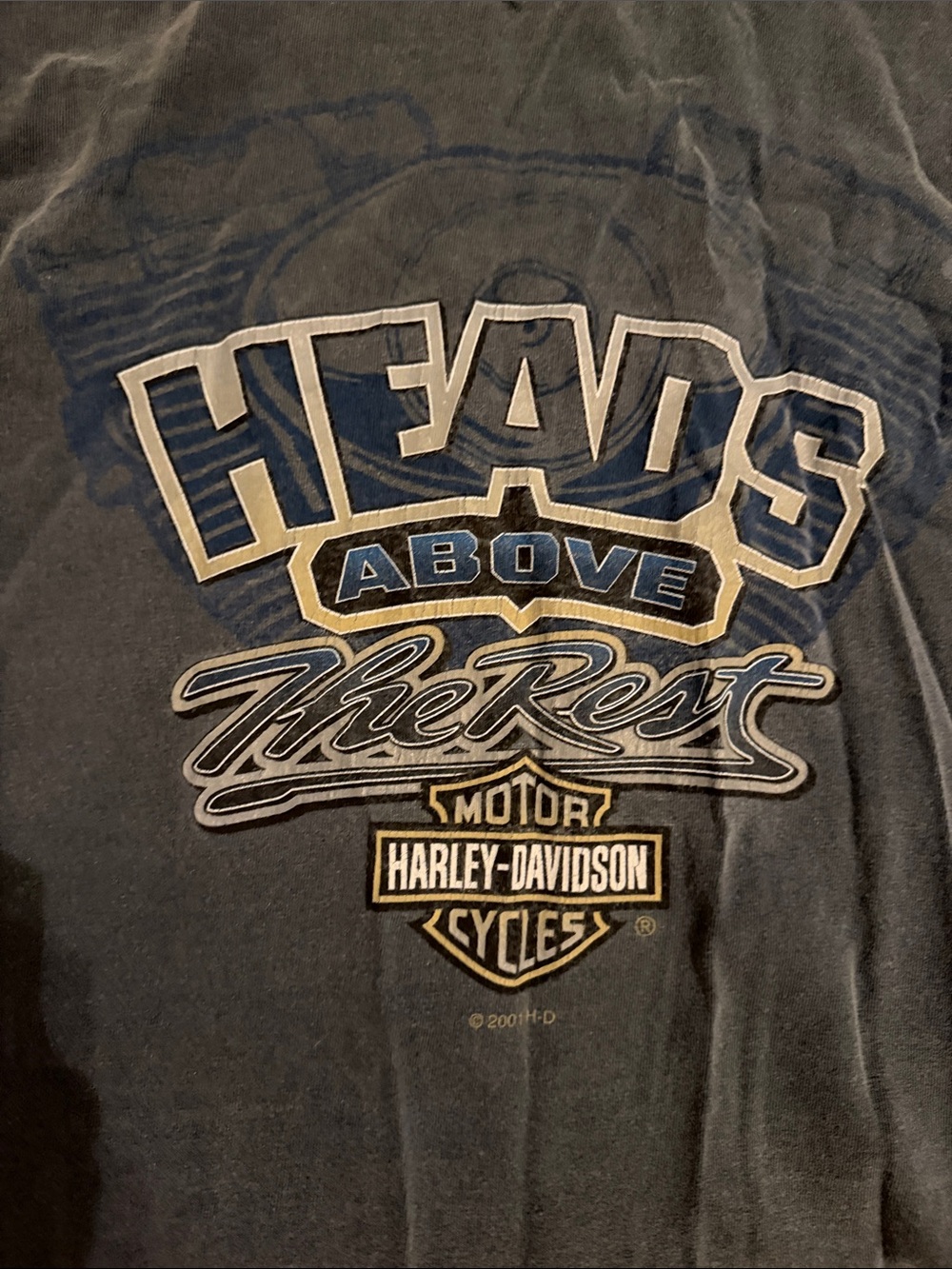 Harley-Davidson Buddy Stubbs Men's 'Heads Above' Tshirt Tee Shirt Vintage XL